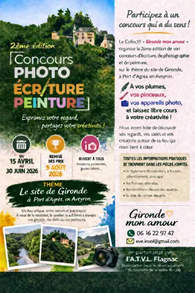 Concours d’écriture, peinture ou photo