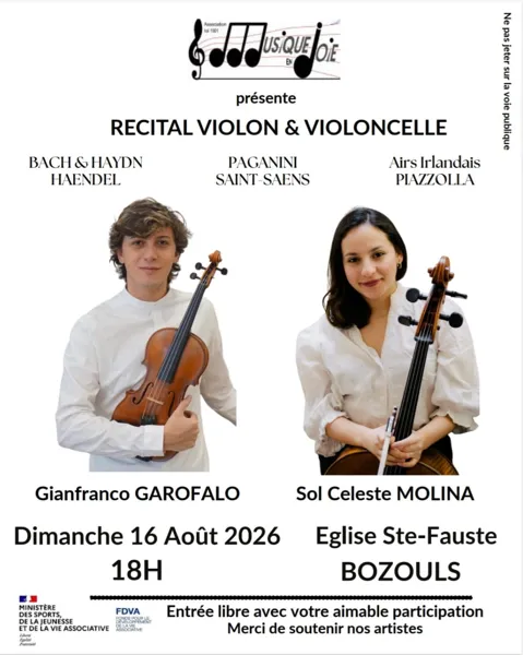 Récital de Sol Molina et Gianfranco Garofalo