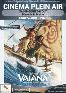 Cinéma en plein air à Saint Geniez d'Olt "Vaiana"