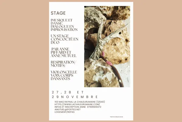 Stage improvisation corps et musique