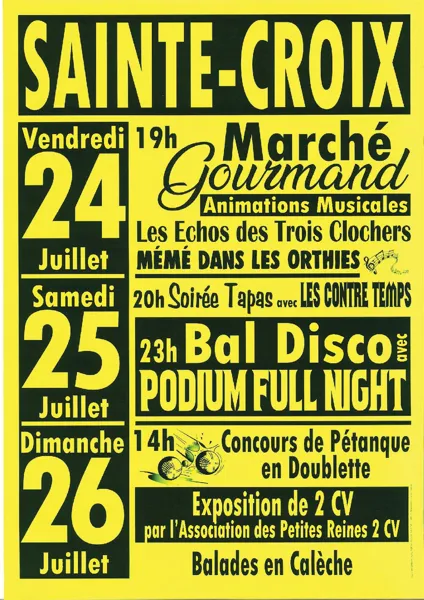 Fête de Sainte-Croix