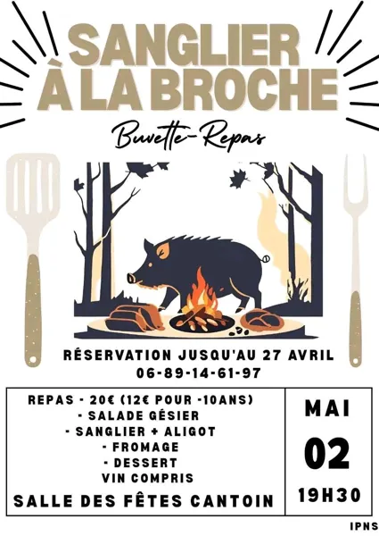 Sanglier à la broche