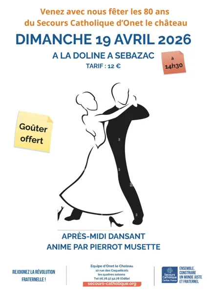 80 ans du Secours Catholique d’Onet-le-Château