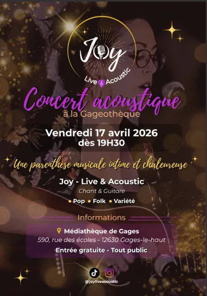 Joy, concert acoustique
