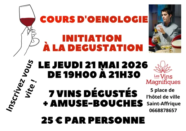 Cours d'œnologie : Initiation à la dégustation des vins