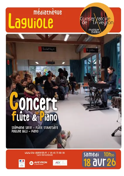 Concert flûte et piano par le Conservatoire d'Aveyron