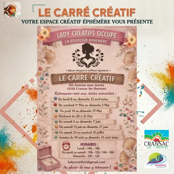 Lady créatifs occupe la boutique éphémère