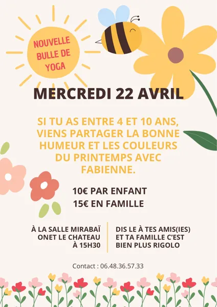 Nouvelle bulle de yoga