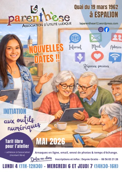 Ateliers d’initiation aux outils numériques