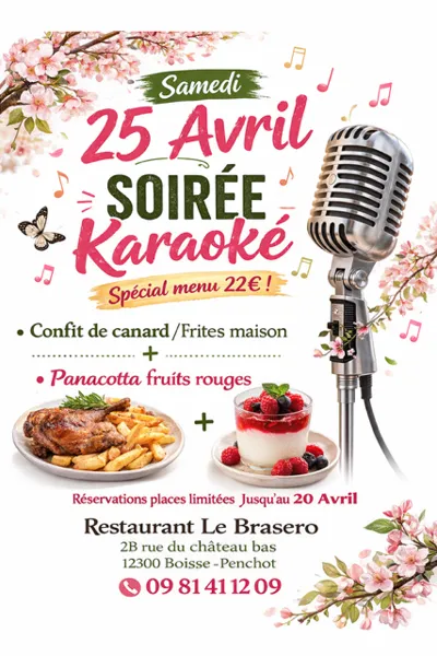 Soirée karaoké au Brasero