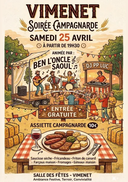 Soirée Campagnarde à Vimenet