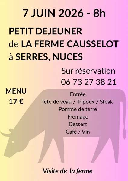 Ferme du Causselot : Petit-déjeuner