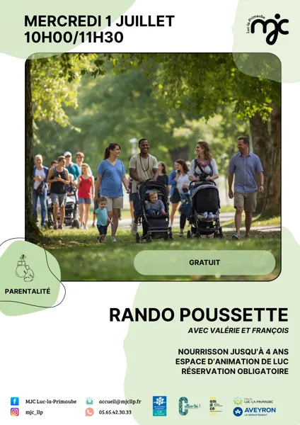 LOISIR EN FAMILLE : RANDO POUSSETTE
