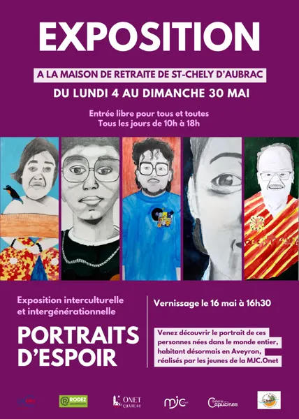 Exposition à la maison de retraite de St Chély d'Aubrac