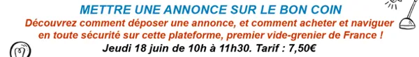 Atelier Numérique - Mettre une annonce sur Le Bon Coin
