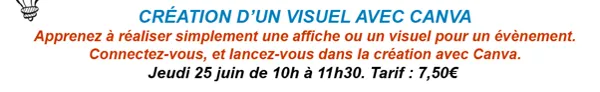 Atelier Numérique - Création d'un visuel avec Canva