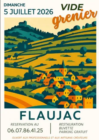 Vide grenier à Flaujac