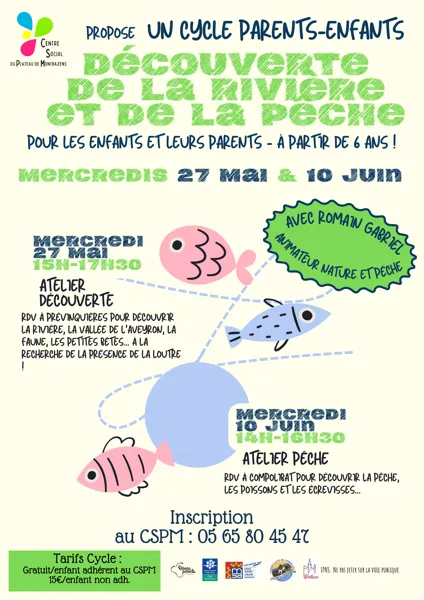 Atelier découverte de la rivière et de la pêche