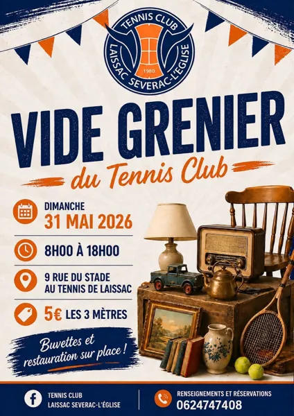 Vide grenier à Laissac — visuel événement