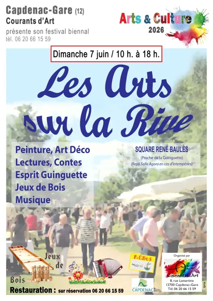 Le festival biennal arts et culture : les arts sur la rive à Capdenac-Gare