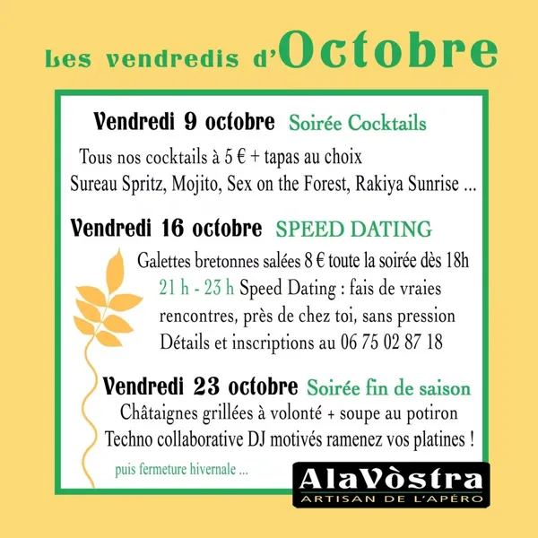 Soirée cocktails en musique chez Alavostra