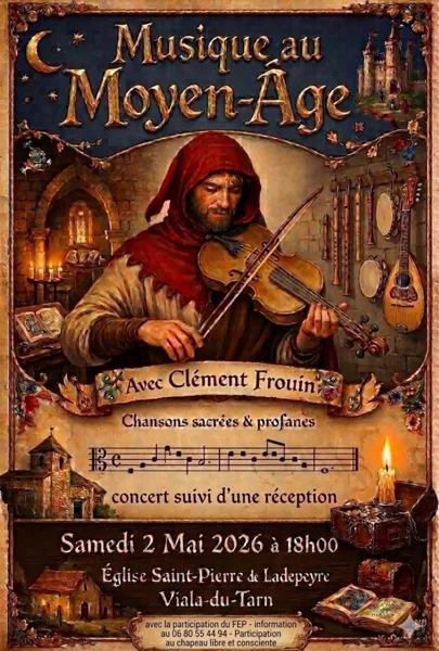 Concert musiques du Moyen-Âge à Ladepeyre