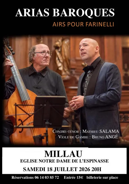 Concert ARIAS BAROQUES airs pour farinelli