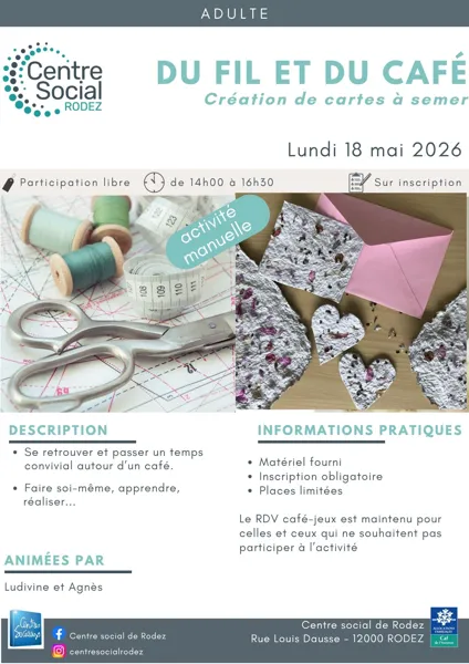 Atelier créatif : Du fil et du café