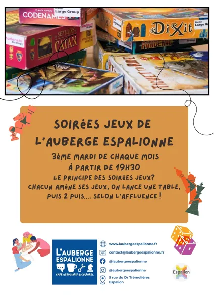 L'Auberge Espalionne - Soirée jeux