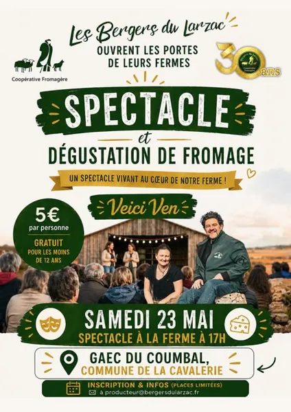 30 ans des Bergers du Larzac - spectacle à la ferme