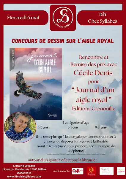 Rencontre et remise des prix avec Cécile Denis pour un journal d'un aigle royal - librairie Syllabes