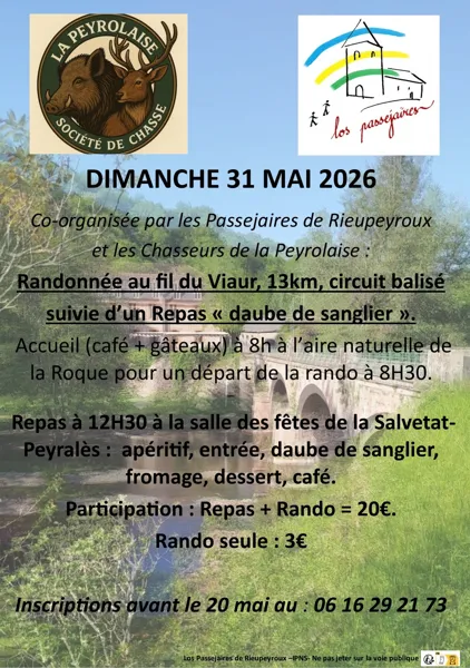 Randonnée et repas — visuel événement