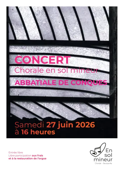 Concert de la chorale en Sol Mineur