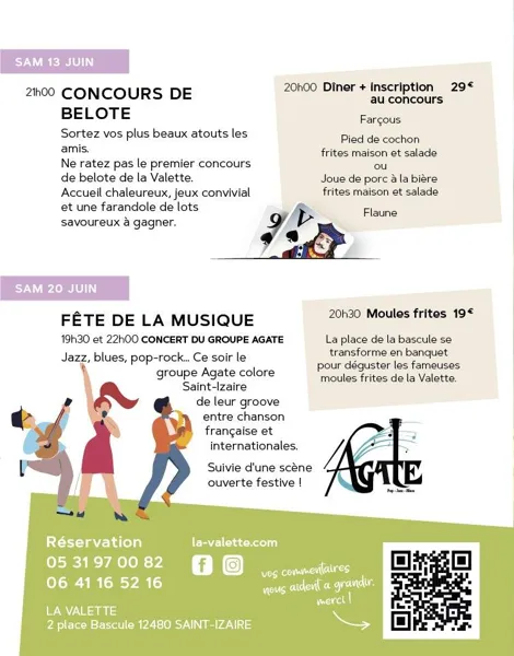 Dîner et Concours de Belote — visuel événement
