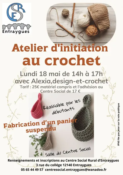 Atelier d'initiation au crochet