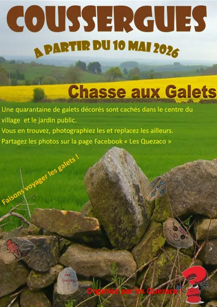 Chasse aux galets à Coussergues