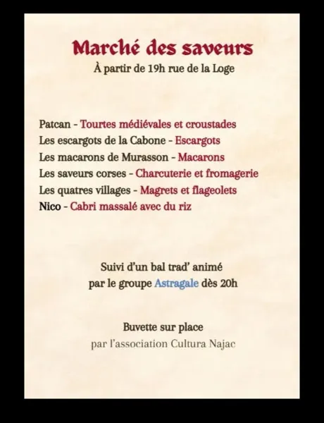 Marché des saveurs