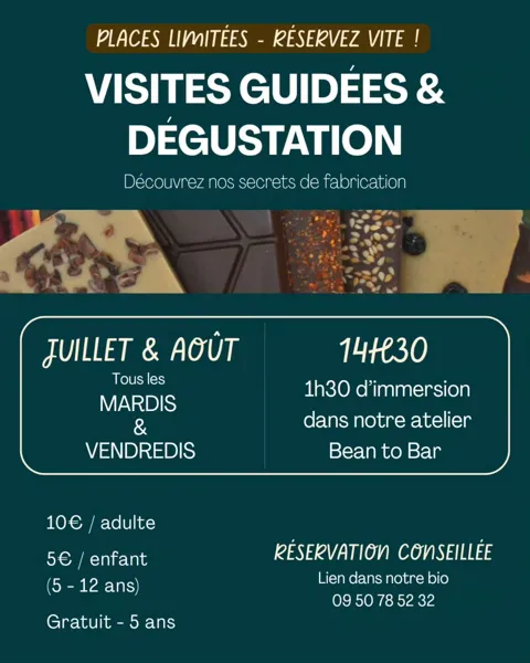 Visite guidée et dégustation - Chocolaterie du Nouveau Monde