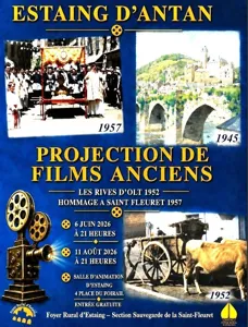 Projection de films anciens à Estaing