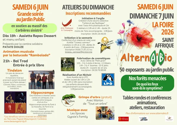 19ème édition de la Foire Alternabio : Ateliers du dimanche