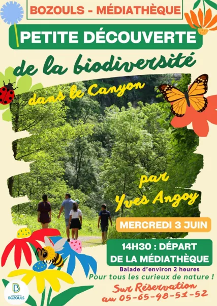 Découverte de la biodiversité dans le Canyon de Bozouls