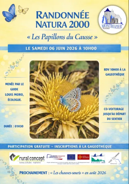 Les papillons du Causse : Randonnée 