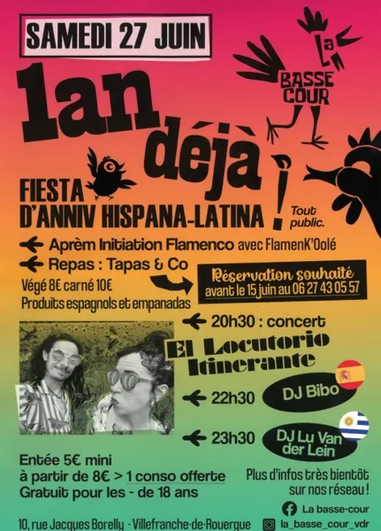 Fiesta d'anniv Hispana-Latina !