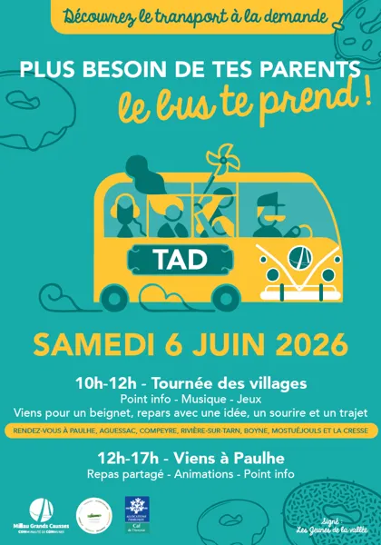 Journée découverte Transport à la demande vallée du Tarn de Paulhe à la Cresse