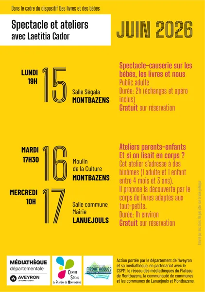 Spectacle - causerie sur les bébés