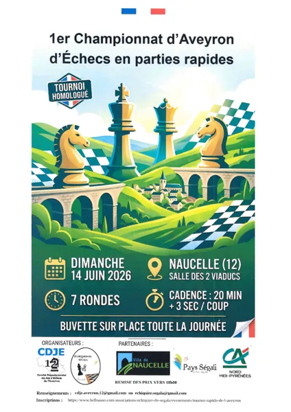 1er championnat d'Aveyron d'échecs en parties rapides
