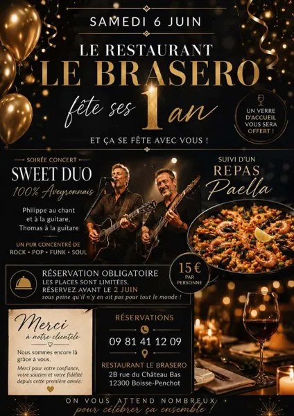 Le Brasero fête ses 1 an