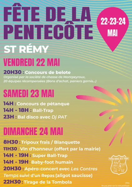 Fête de la pentecôte à St Remy
