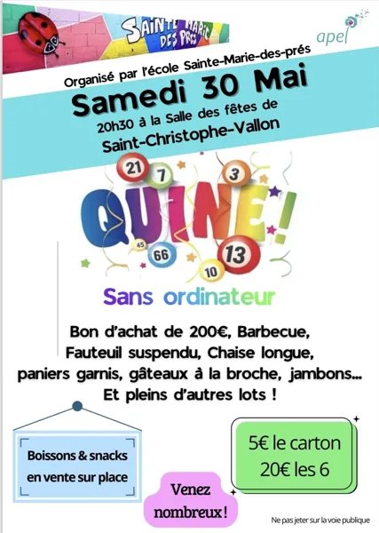Quine à St Christophe -Vallon