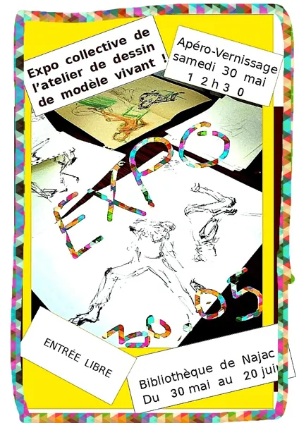 Exposition collective de l'atelier de dessin de modèle vivant